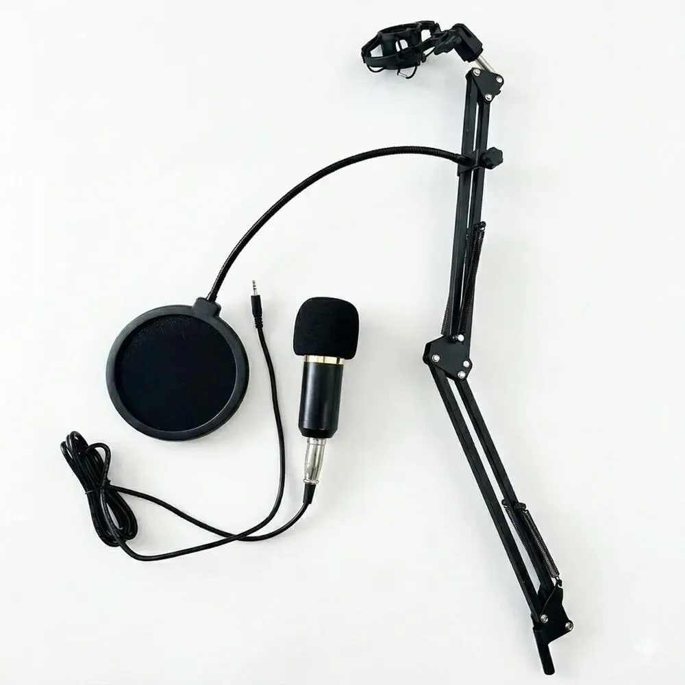 USB Plug & Play 192kHz/24Bit Microphone with Adjustable Boom Arm And Pop Filter